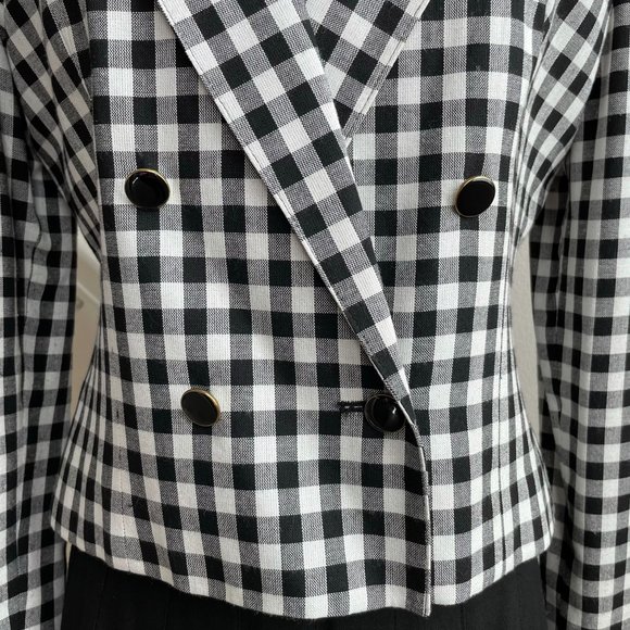 Vintage 80s Gilmore Gingham Skirt Suit Set - Picture 3 of 10